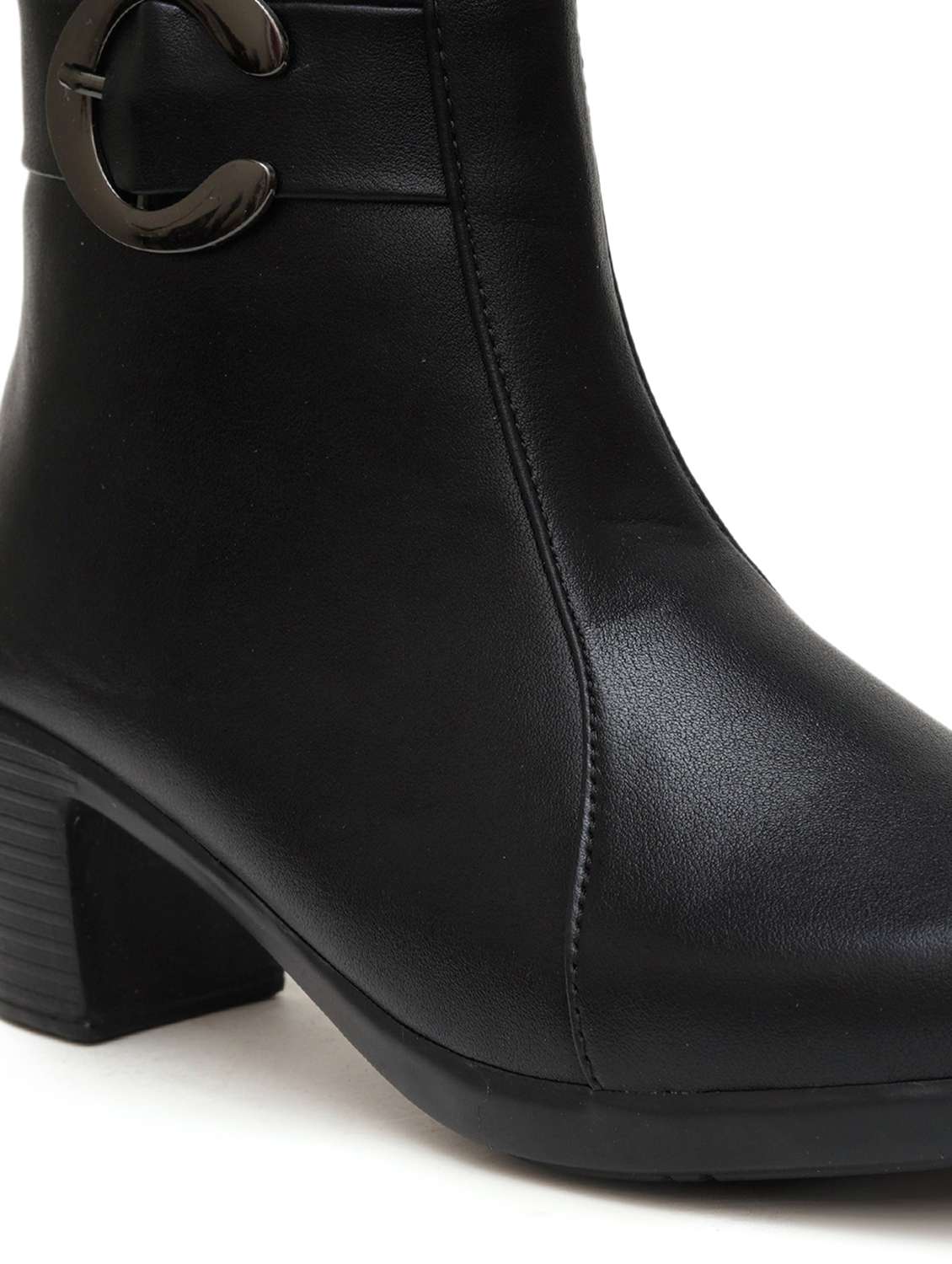 women solid slipn on ankle boots - 21768072 -  Standard Image - 5