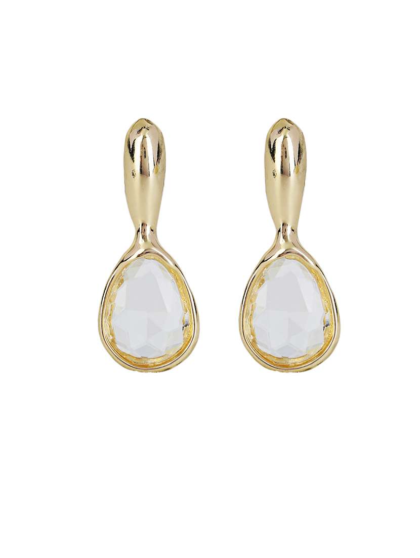 navy blue alloy drop earring