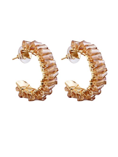 orange alloy hoop earring - 21774041 - Standard Image - 0