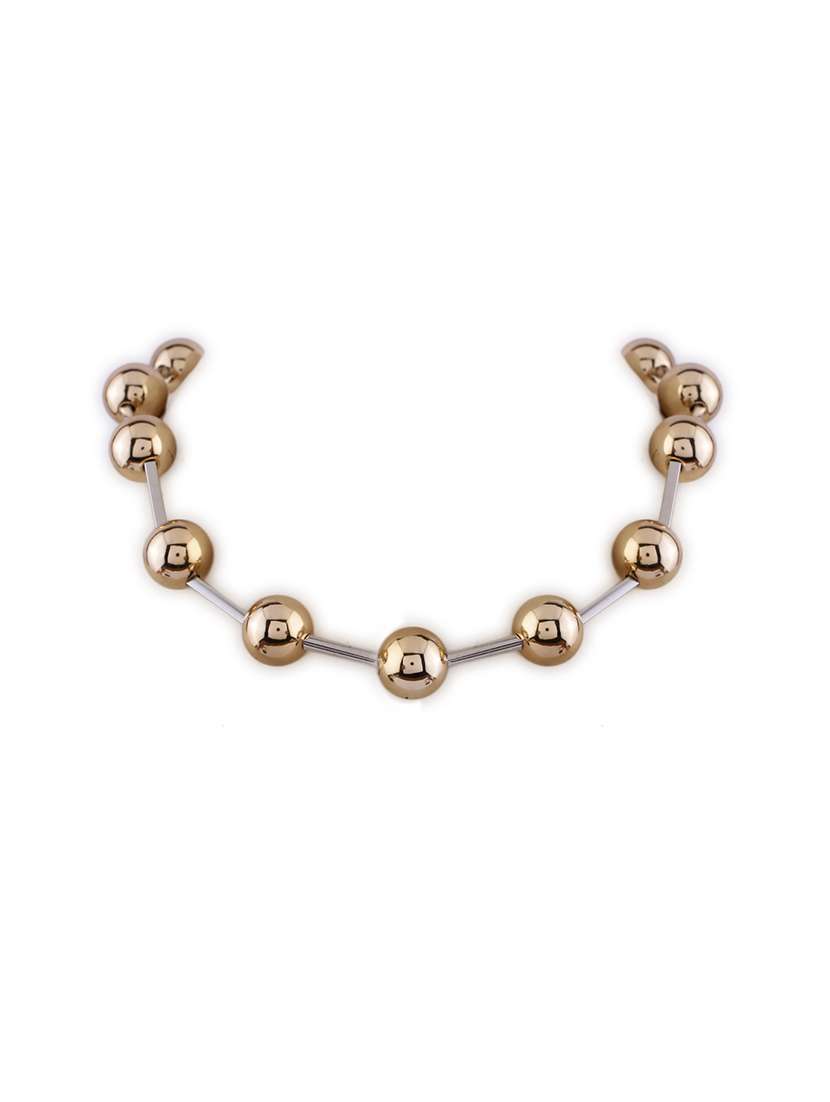 gold alloy party necklace - 21774106 -  Standard Image - 3