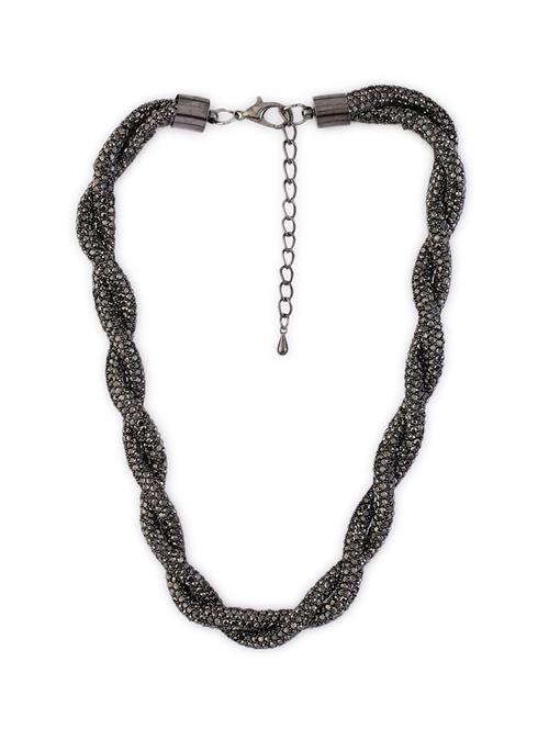 black alloy party necklace - 21774109 - Standard Image - 0