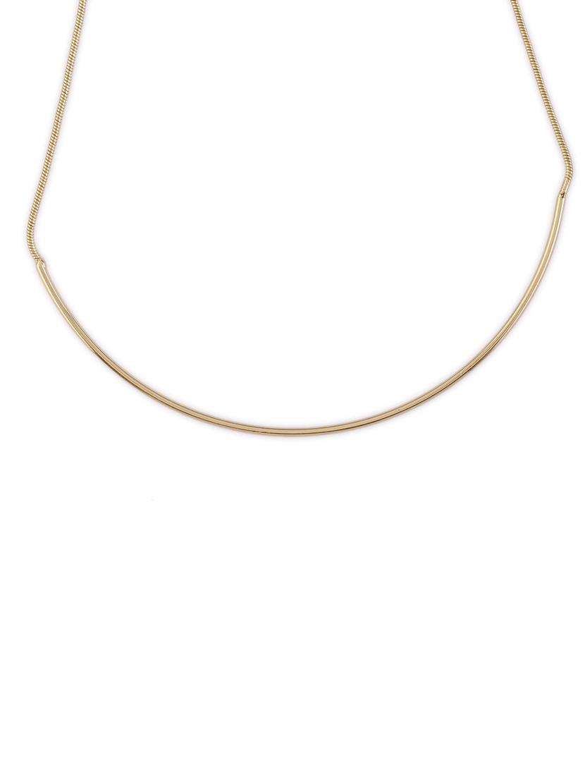 gold plated minimal necklace - 21774111 - Standard Image - 3
