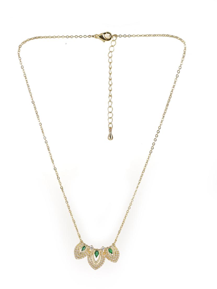 green necklace with earing set - 21774122 - Zoom Image - 0