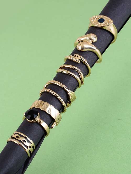 rings alloy gold party wear - 21774162 - Standard Image - 0