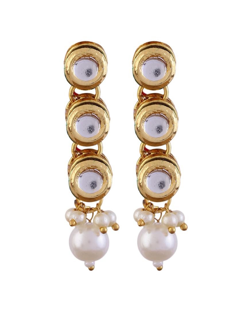 alloy gold necklace earring jewellery set - 21775530 - Standard Image - 3
