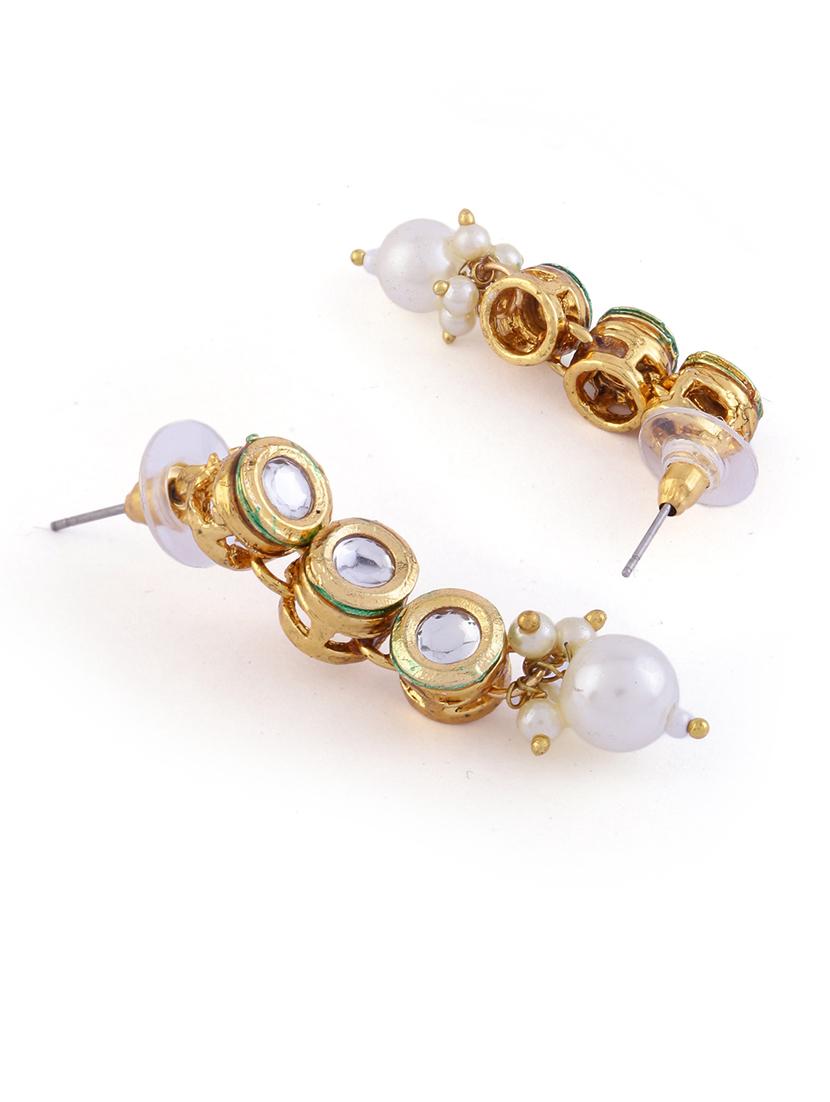 alloy gold necklace earring jewellery set - 21775530 - Standard Image - 5