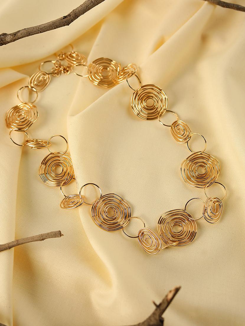 gold alloy fashion party wear necklace - 21775548 - Zoom Image - 0