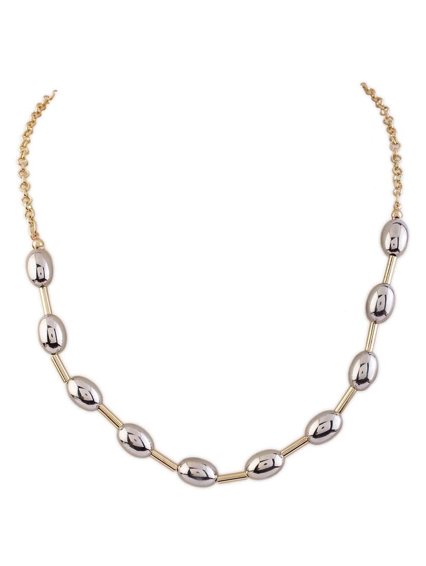 gold alloy long necklace - 21775556 -  Standard Image - 3