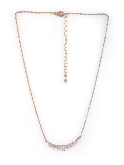 alloy gold necklace earring jewellery set - 21775560 - Standard Image - 0