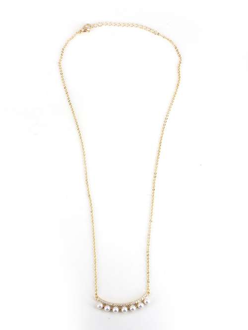 alloy gold necklace earring jewellery set - 21775561 -  Standard Image - 0