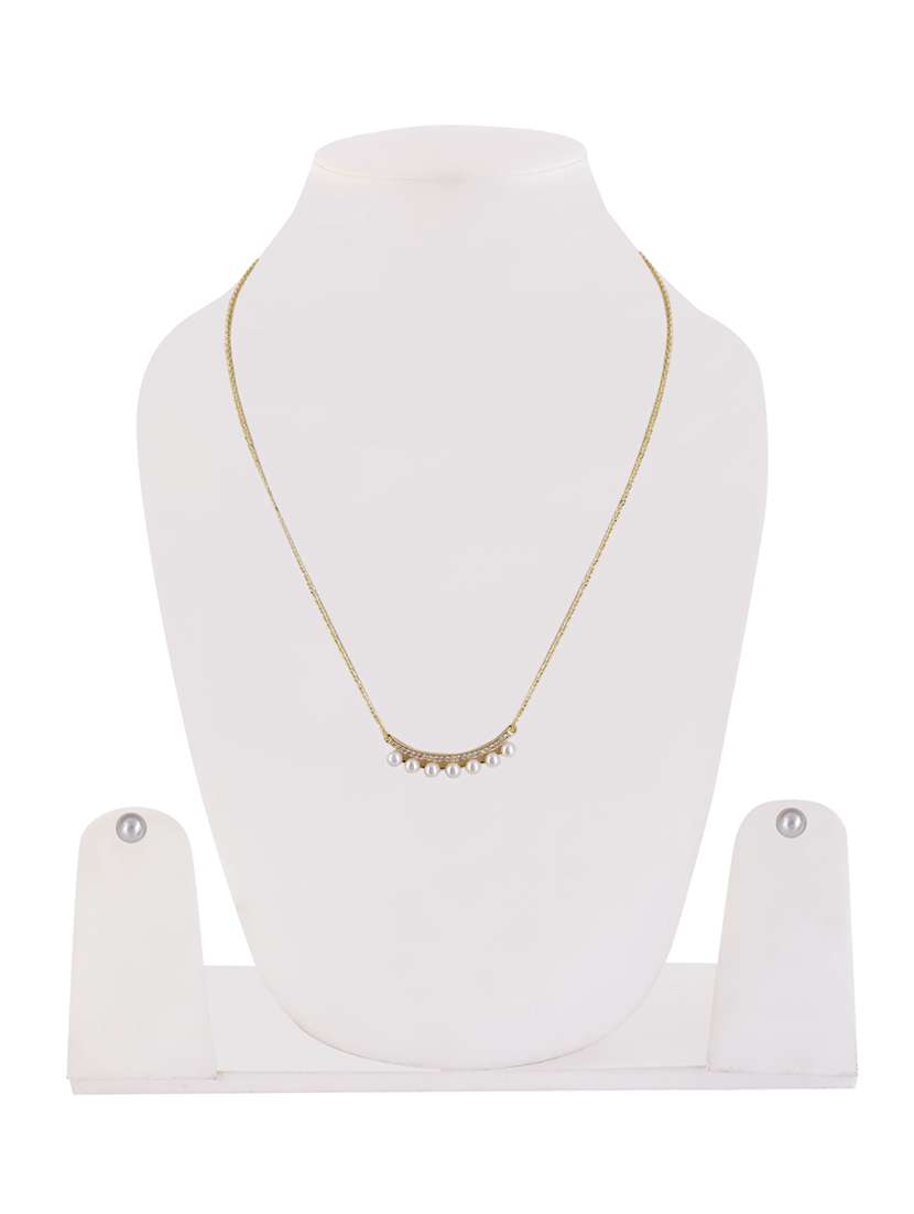 alloy gold necklace earring jewellery set - 21775561 - Standard Image - 3