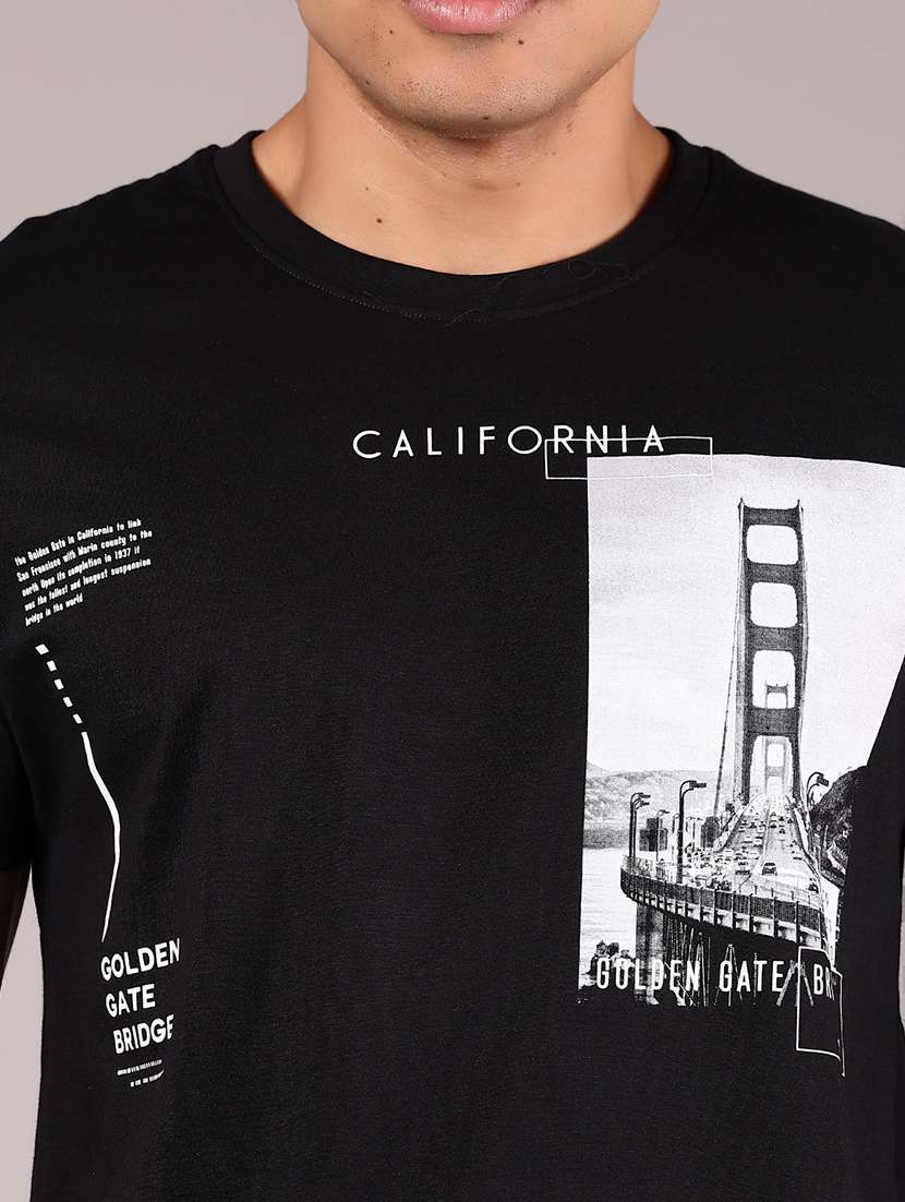 men printed short sleeve regular fit t-shirt - 21784483 -  Standard Image - 3