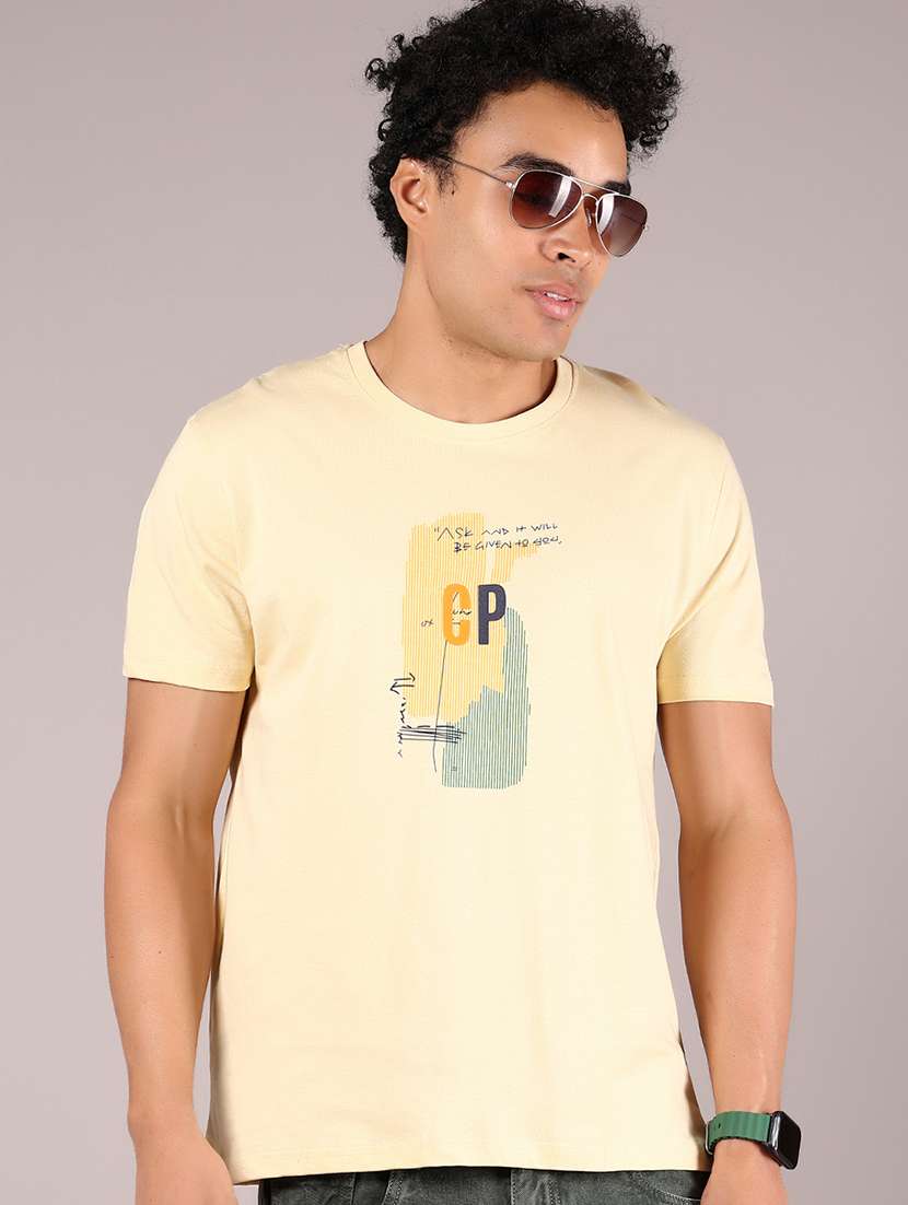 men printed short sleeve regular fit t-shirt - 21784501 -  Zoom Image - 0