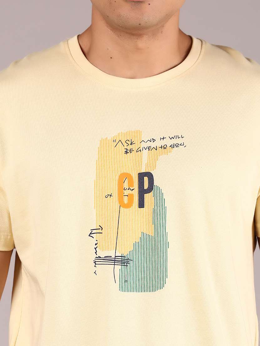 men printed short sleeve regular fit t-shirt - 21784501 -  Standard Image - 3