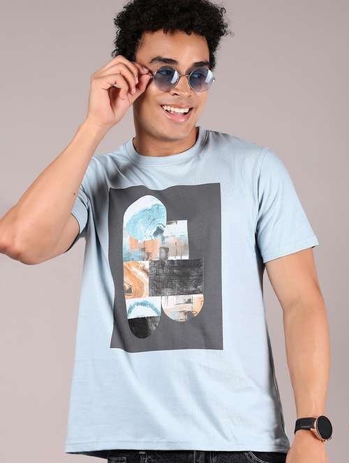 men printed short sleeve regular fit t-shirt - 21784503 -  Standard Image - 0