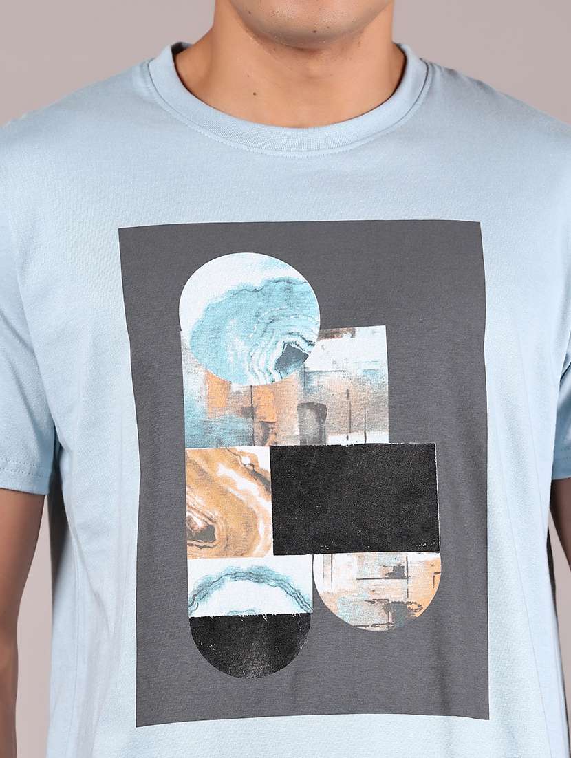 men printed short sleeve regular fit t-shirt - 21784503 -  Standard Image - 3