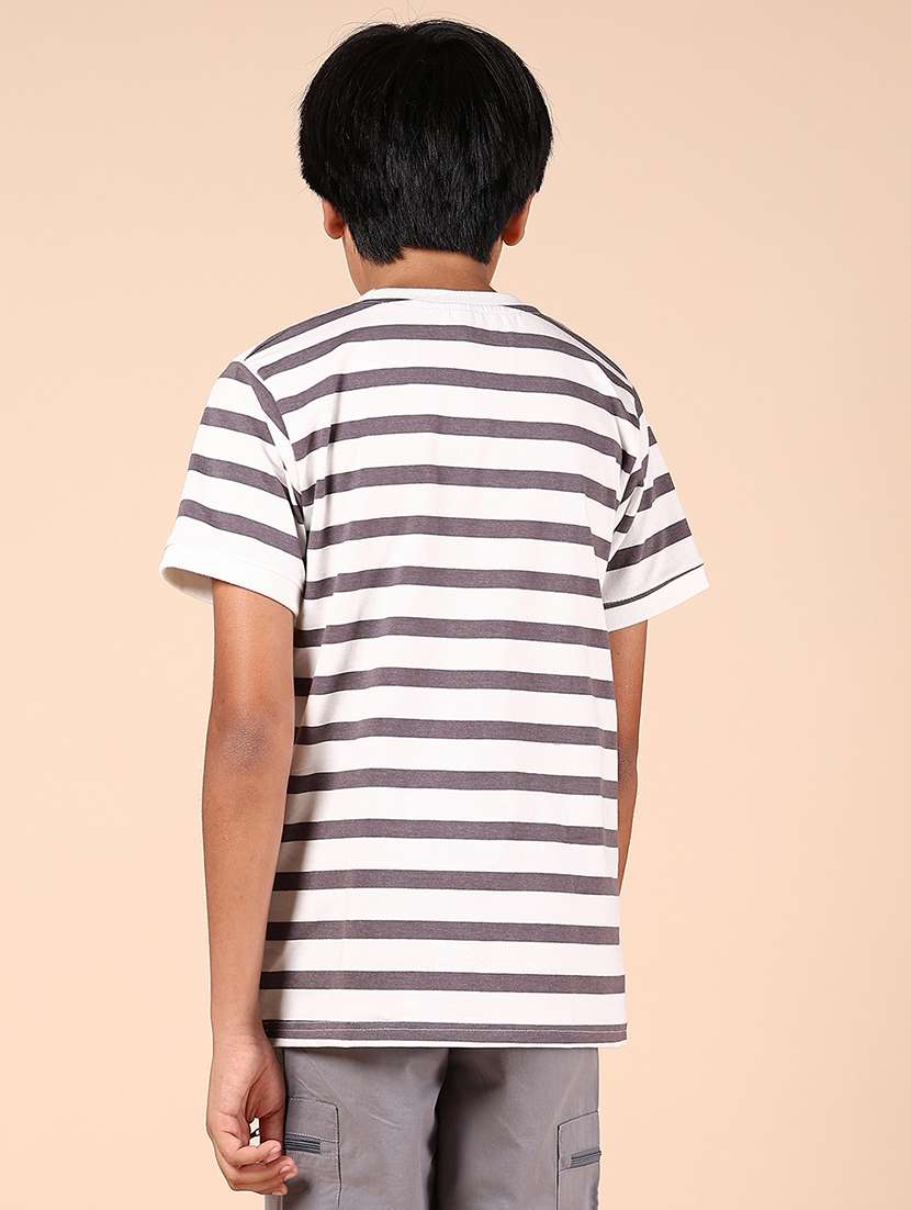 boys striped short sleeve t-shirt - 21784570 -  Standard Image - 3