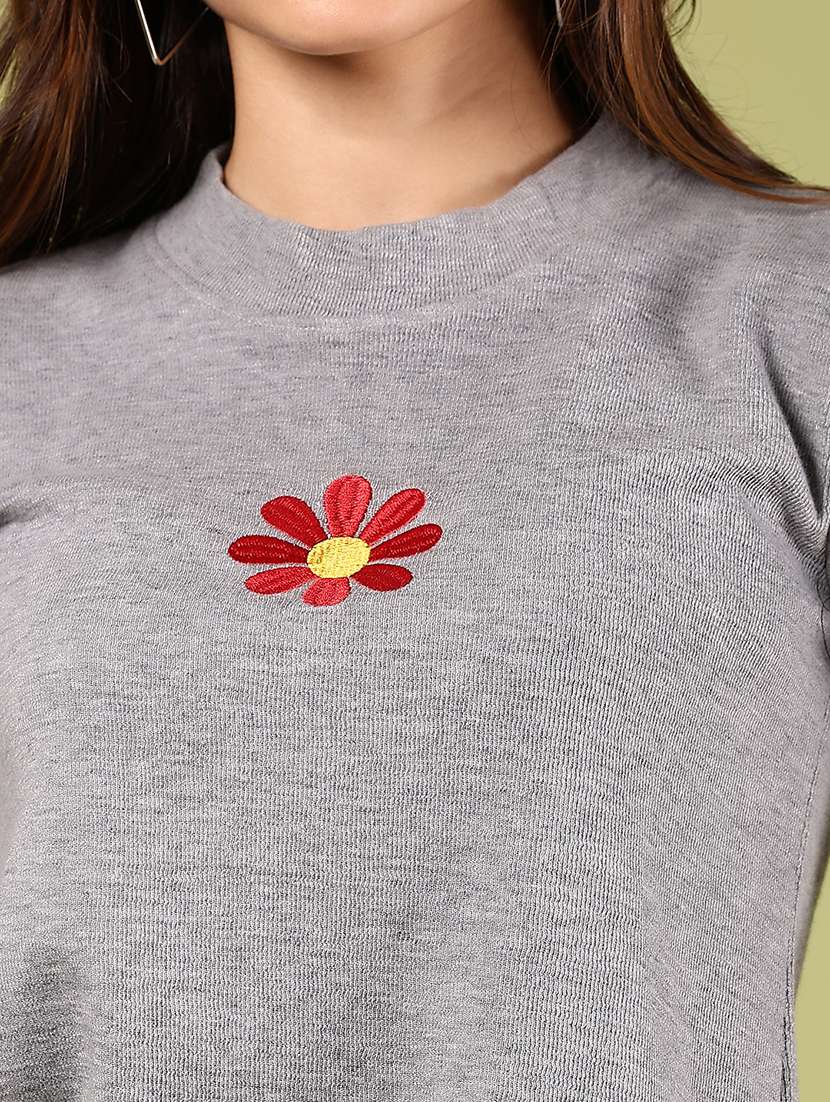 women chest print short sleeve t-shirt - 21784580 - Standard Image - 5