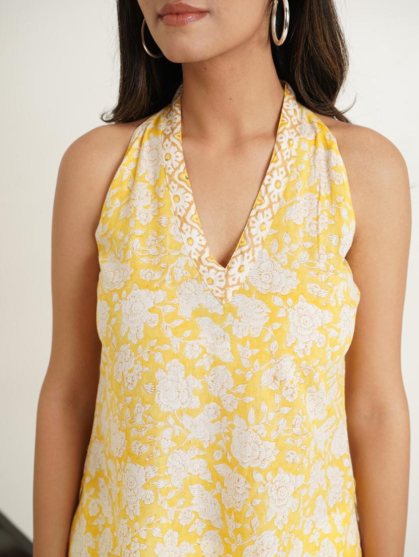 women floral printed sleeveless straight kurta - 21784823 - Standard Image - 5