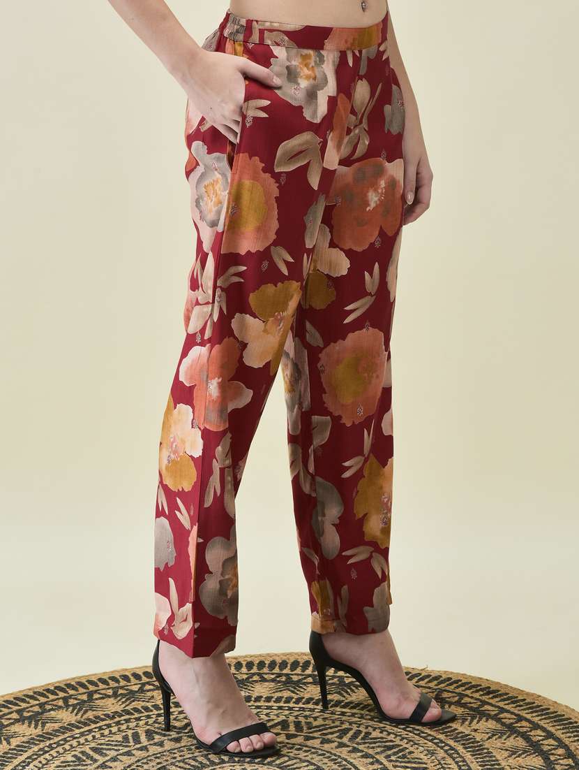 women three quarter sleeve ethnic co-ord set - 21785476 - Standard Image - 5