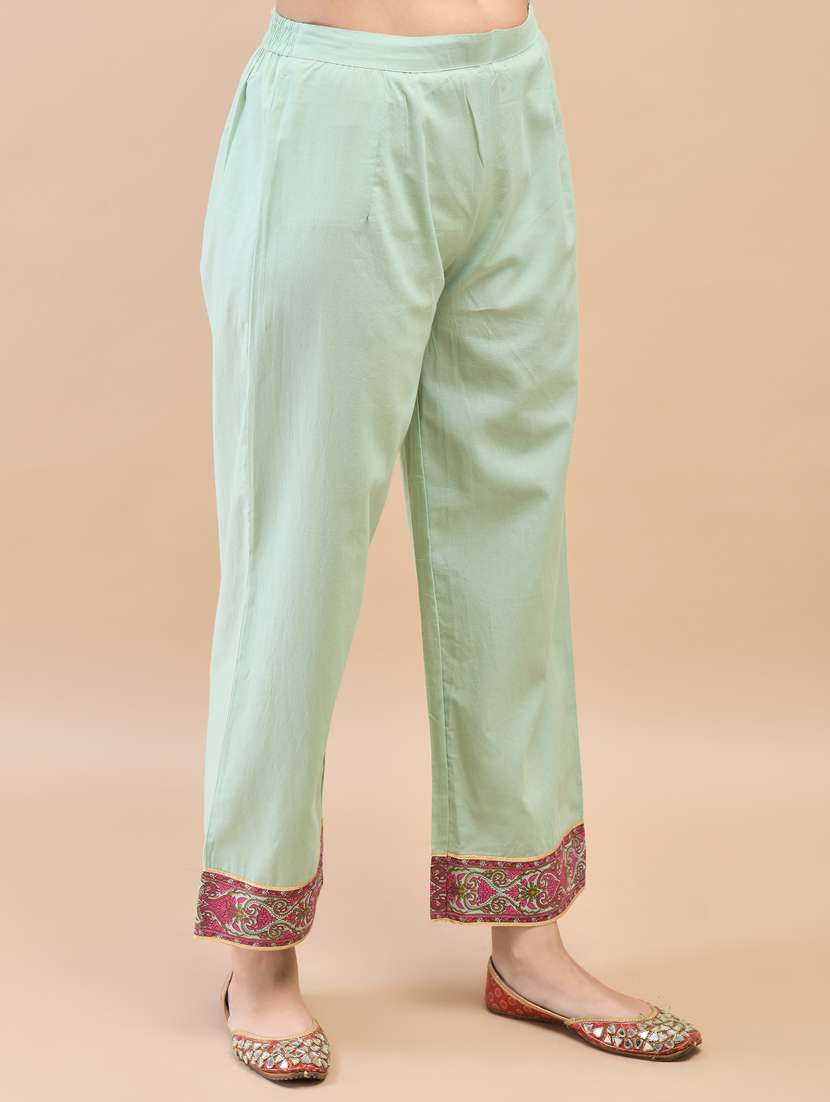 women printed three quarter sleeve kurta pant set - 21785498 -  Standard Image - 5