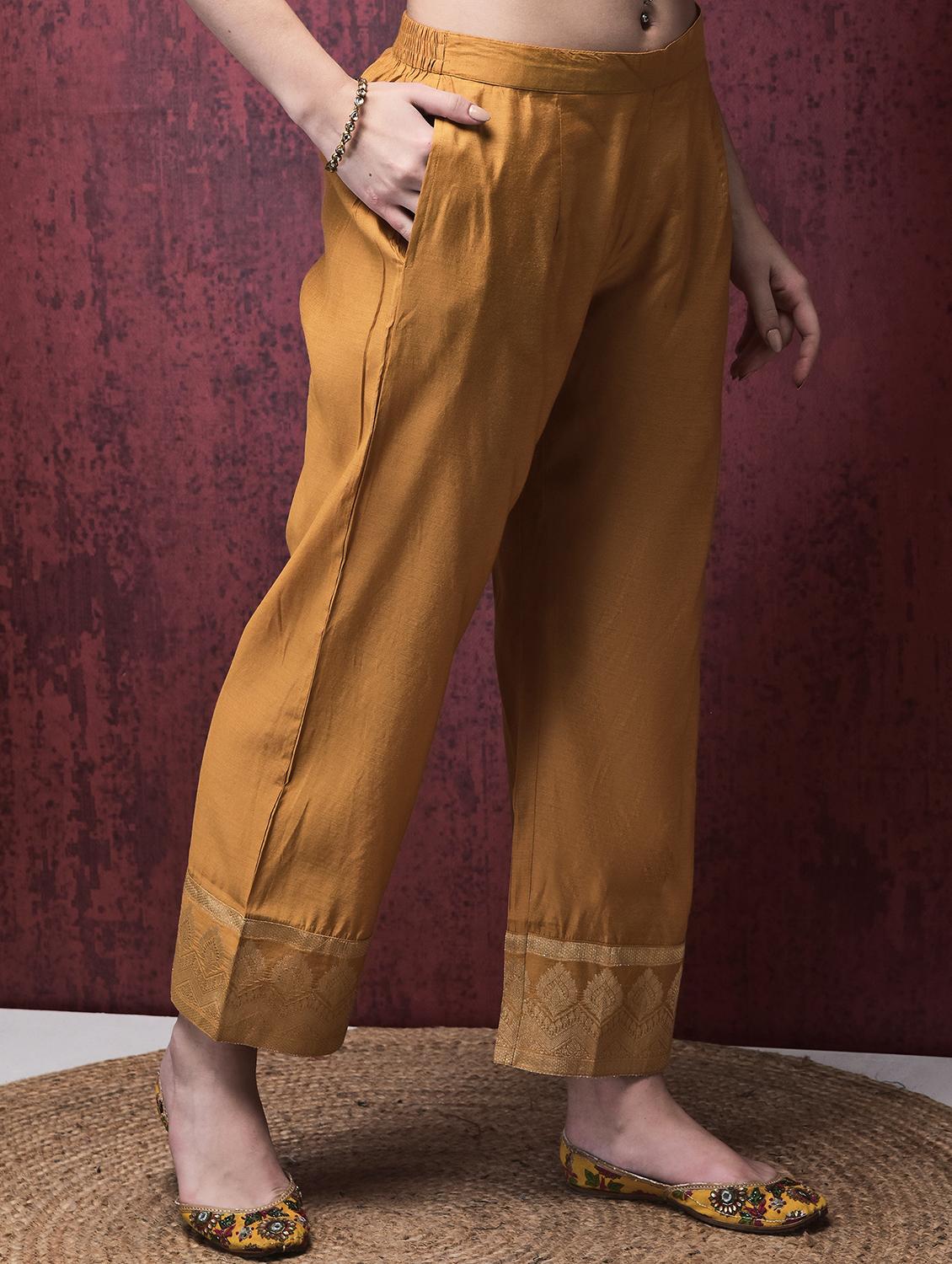women three quarter sleeve kurta pant with dupatta set - 21785538 - Standard Image - 5