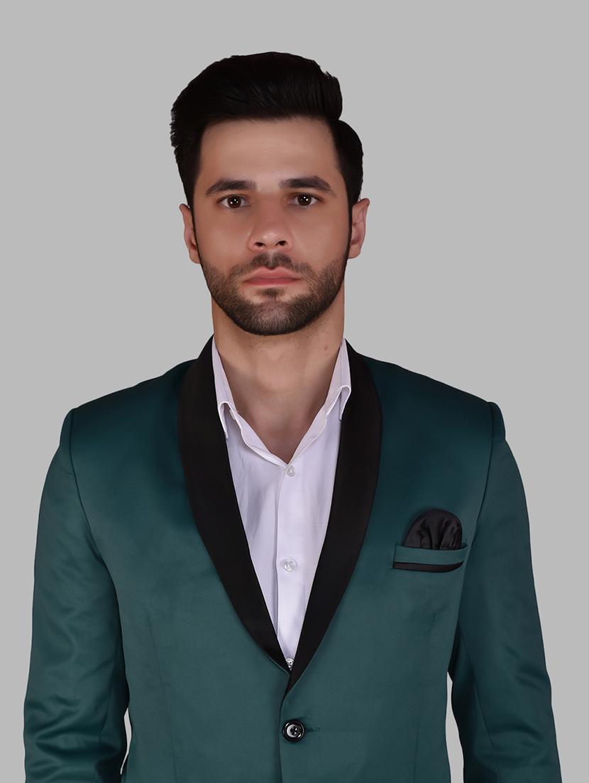 men long sleeves solid single breasted casual blazer - 21785878 - Standard Image - 3