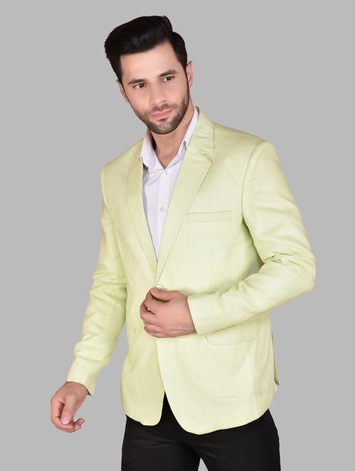 men long sleeves solid single breasted casual blazer - 21785886 - Standard Image - 0