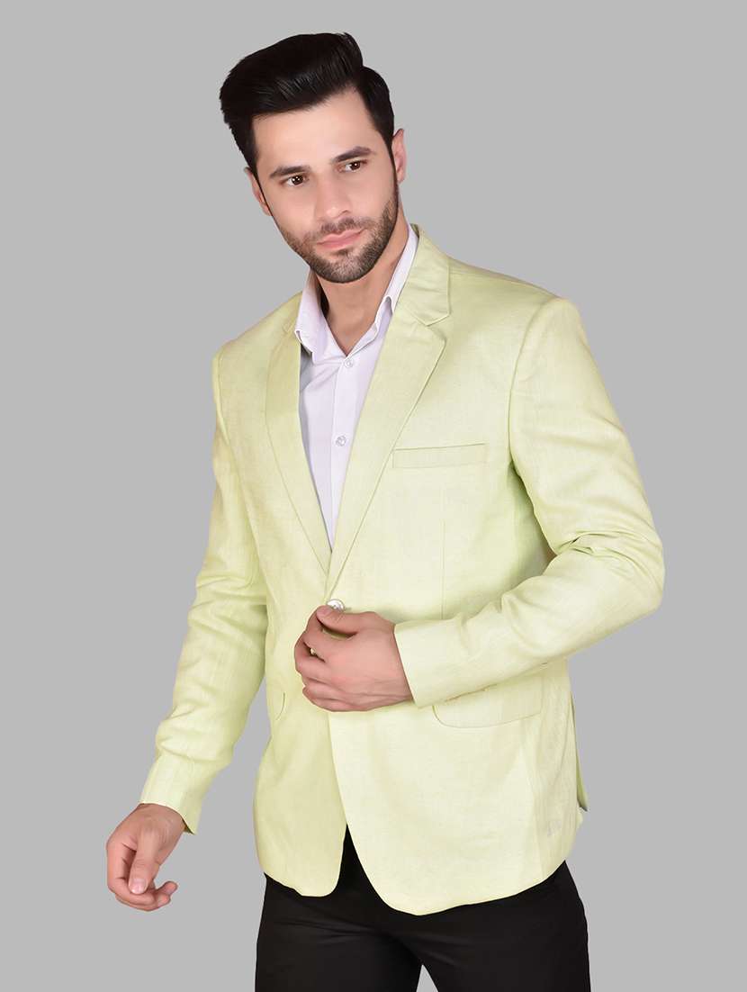 men long sleeves solid single breasted casual blazer - 21785886 - Zoom Image - 0