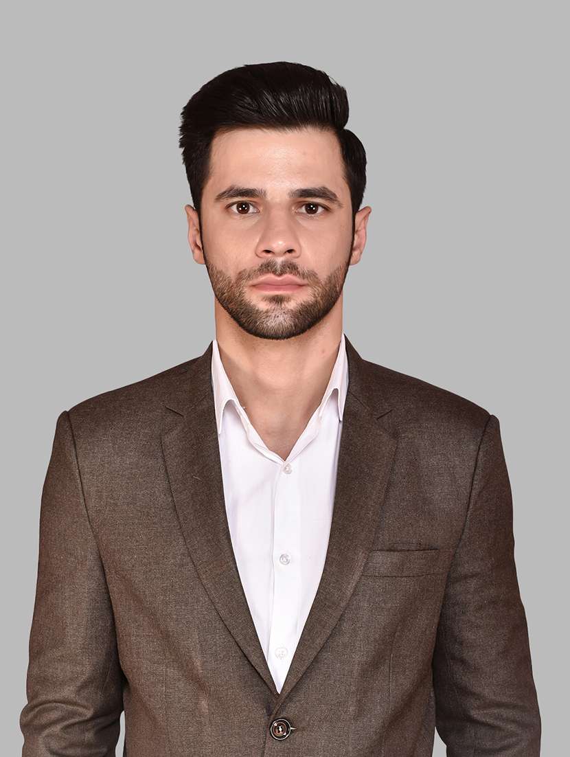 men solid lapel collar single breasted casual blazer - 21785903 - Standard Image - 3