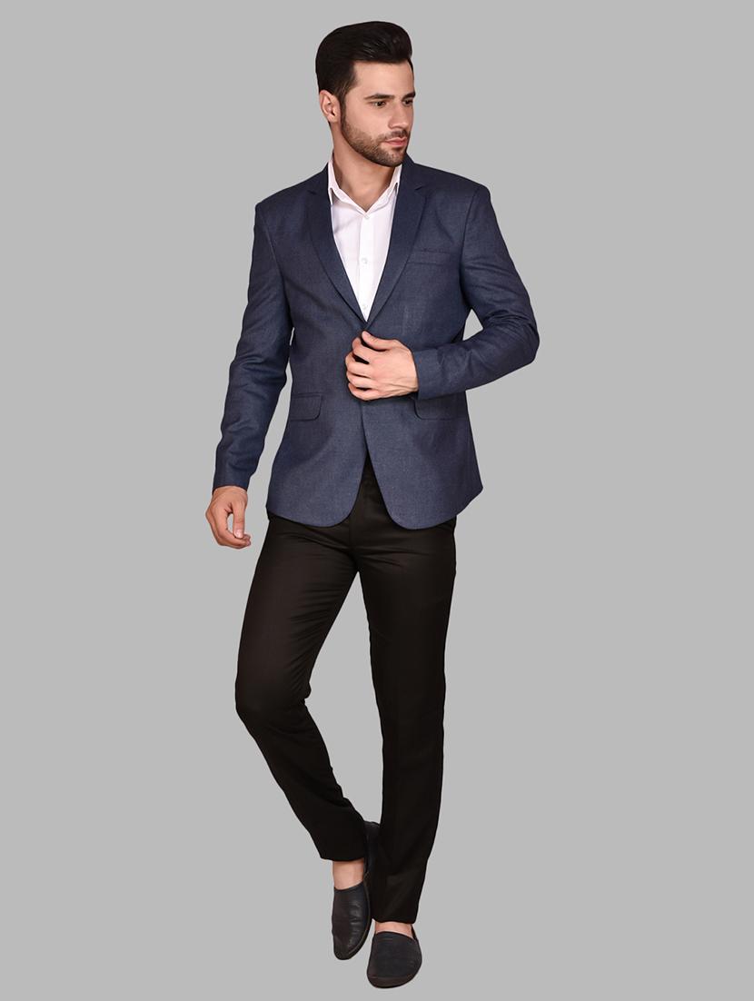 men long sleeves solid single breasted casual blazer - 21785906 - Standard Image - 3