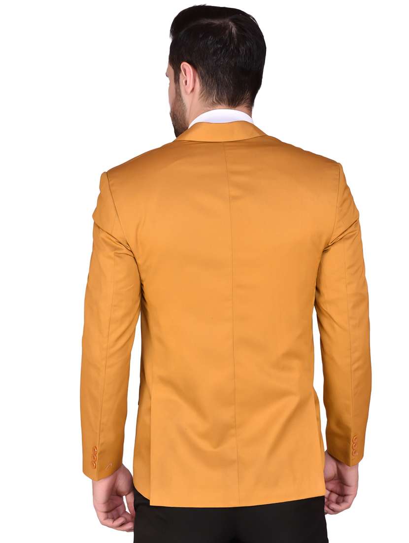 men long sleeves solid single breasted casual blazer - 21785913 -  Standard Image - 3