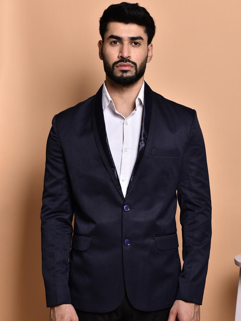 men long sleeves solid single breasted casual blazer - 21785961 - Standard Image - 3