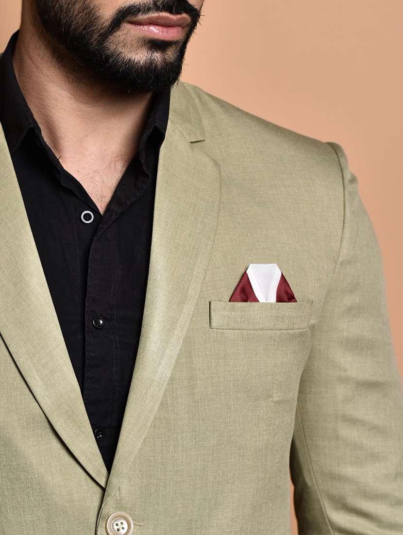 men solid lapel collar single breasted casual blazer - 21785964 - Standard Image - 5