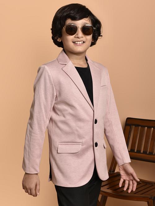boys long sleeves solid single breasted blazer - 21786232 -  Standard Image - 0