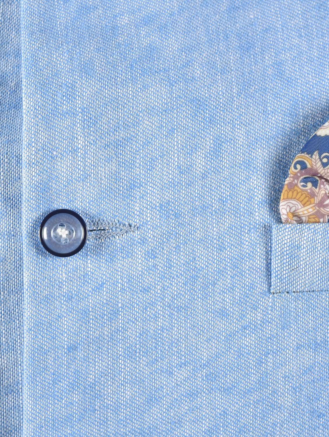 men solid mandarin neck regular fit nehru jacket - 21786295 -  Standard Image - 3