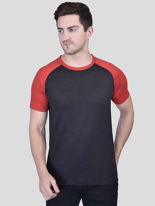 men short sleeves color block t-shirt - 21786372 -  Standard Image - 0