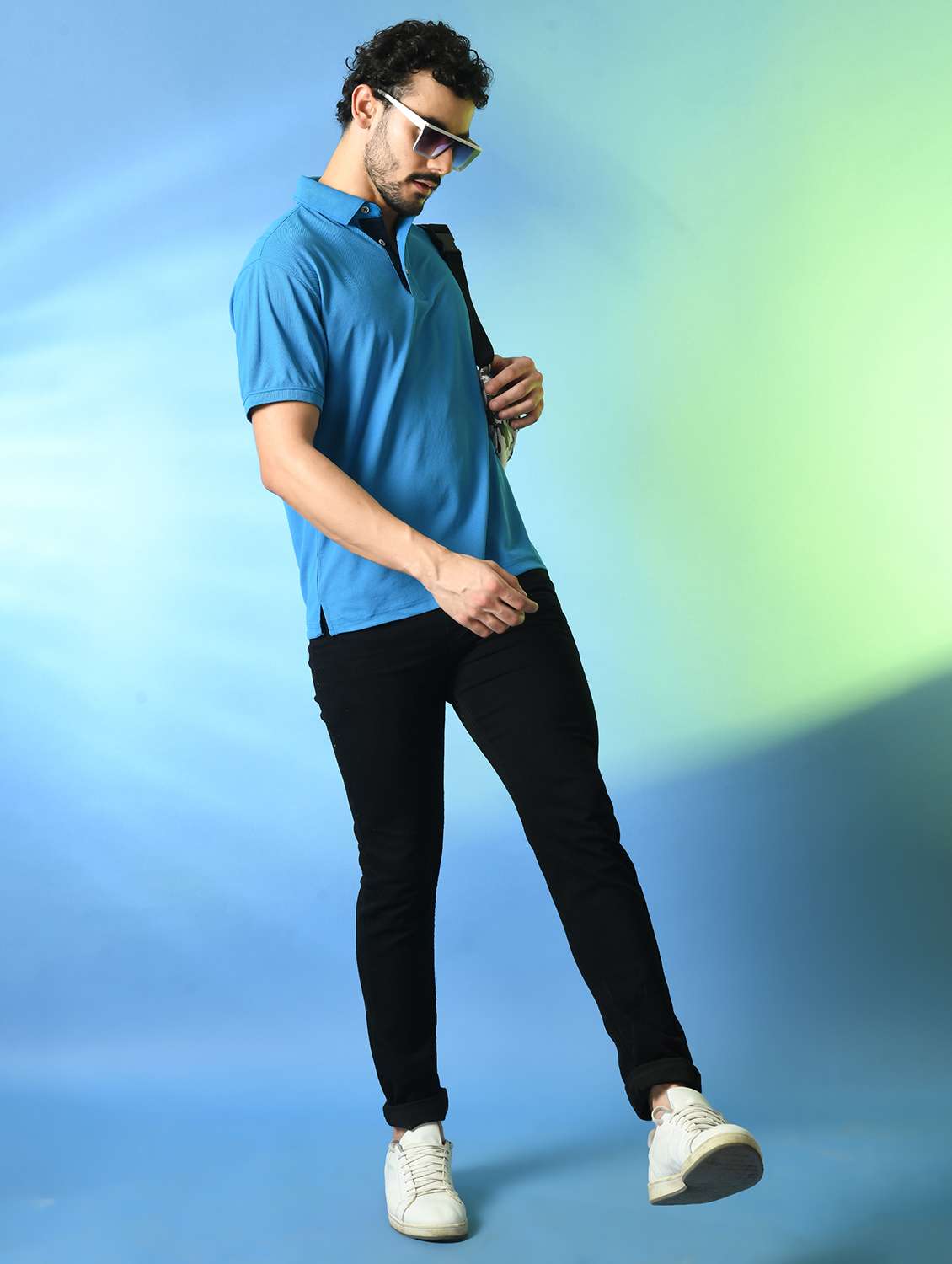 men short sleeves plain polo t-shirt - 21786391 -  Standard Image - 3
