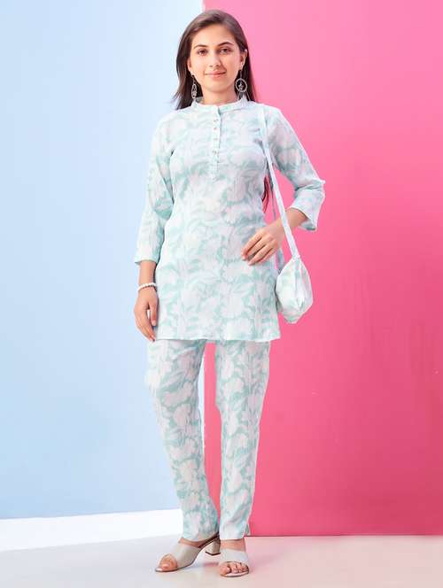 girls floral printed top & trouser co-ords set - 21786417 -  Standard Image - 0