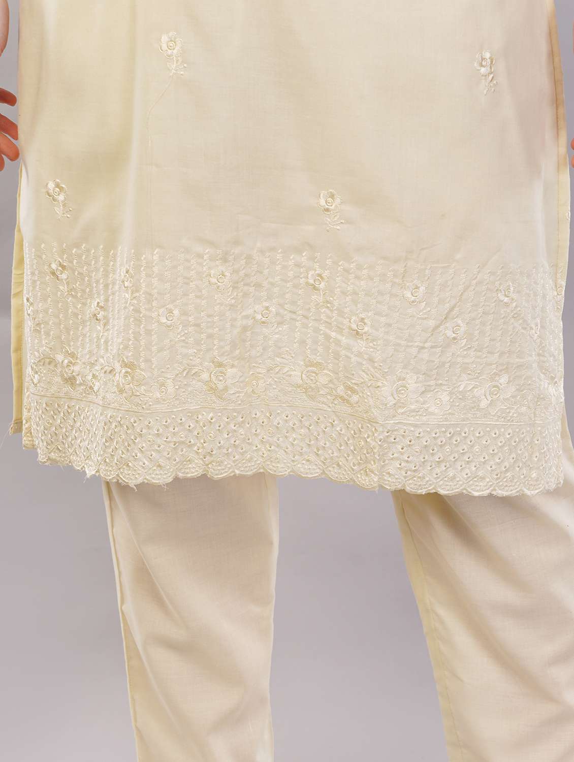 women three quarter sleeve kurta pant with dupatta set - 21786766 -  Standard Image - 5