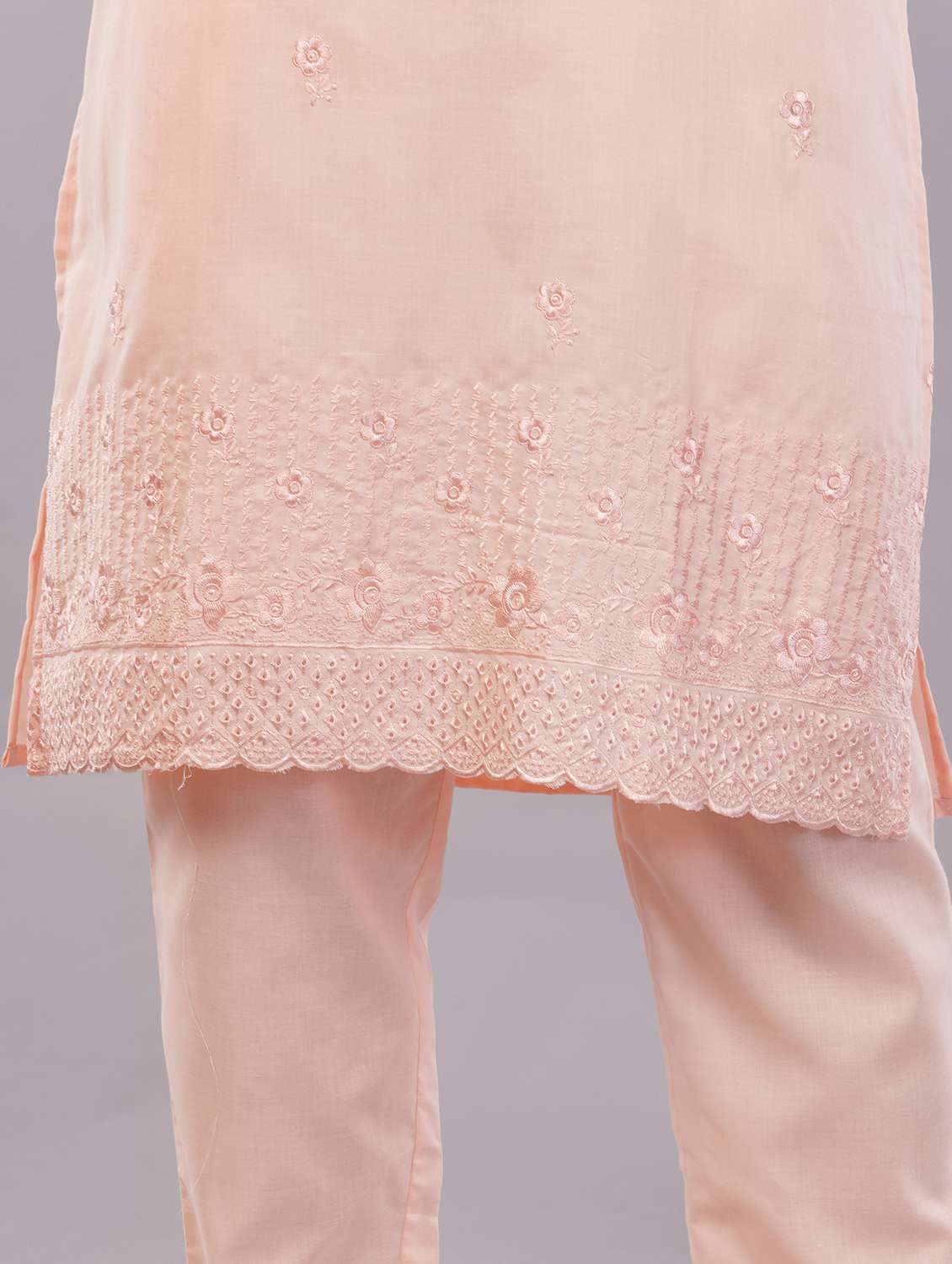 women three quarter sleeve kurta pant with dupatta set - 21786768 -  Standard Image - 5