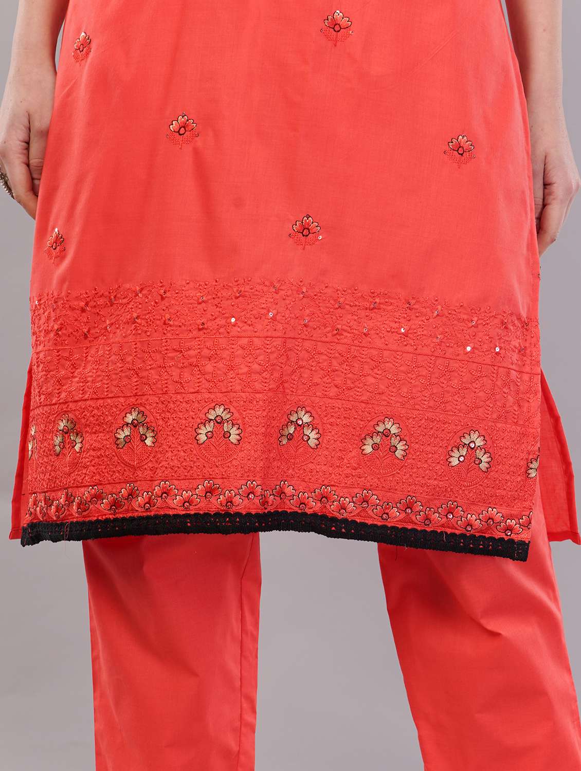 women three quarter sleeve kurta pant with dupatta set - 21786770 -  Standard Image - 5