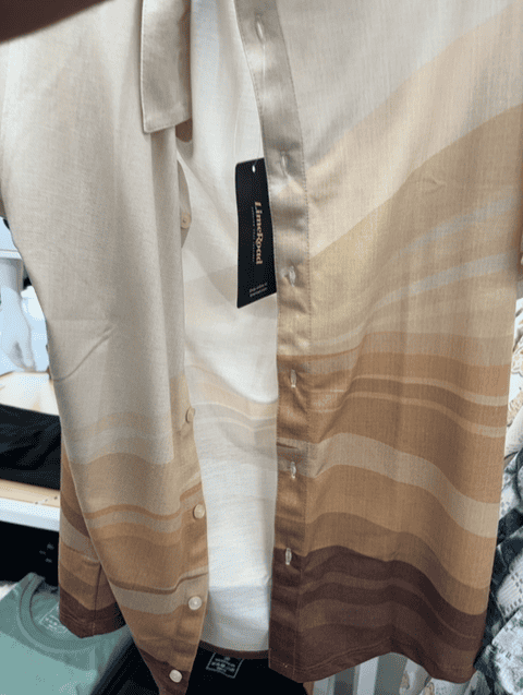ecru cotton casual shirt - 21786955 -  Standard Image - 0