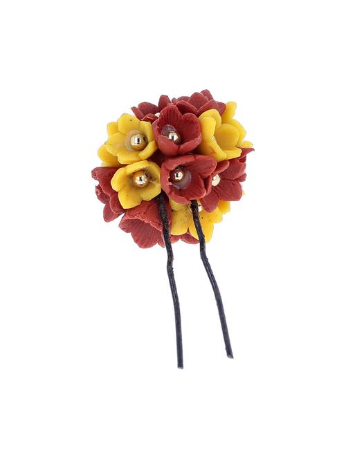women handmade rose flower juda pin - 21787347 -  Standard Image - 0