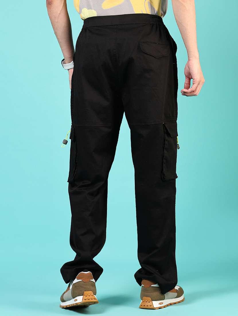 men mid rise solid cargo - 21787369 - Standard Image - 3