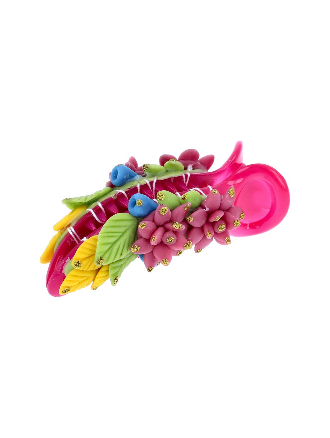 women handmade rose flower banana clip - 21787400 - Zoom Image - 0