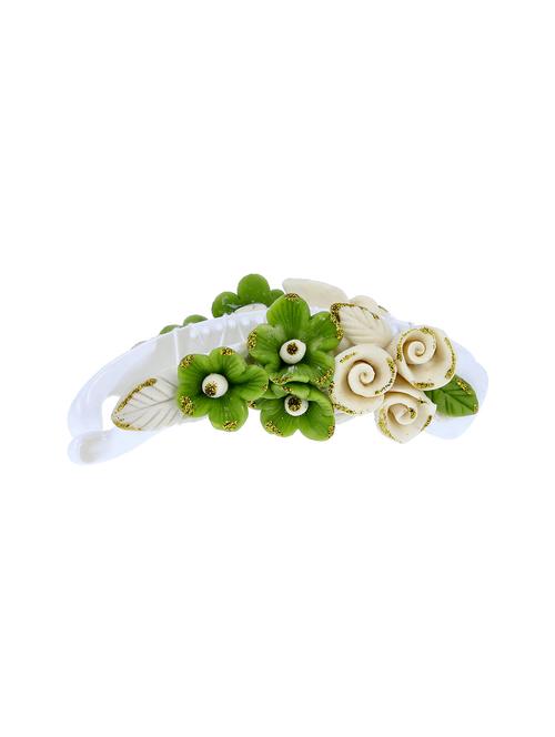 women handmade rose flower banana clip - 21787419 -  Standard Image - 0