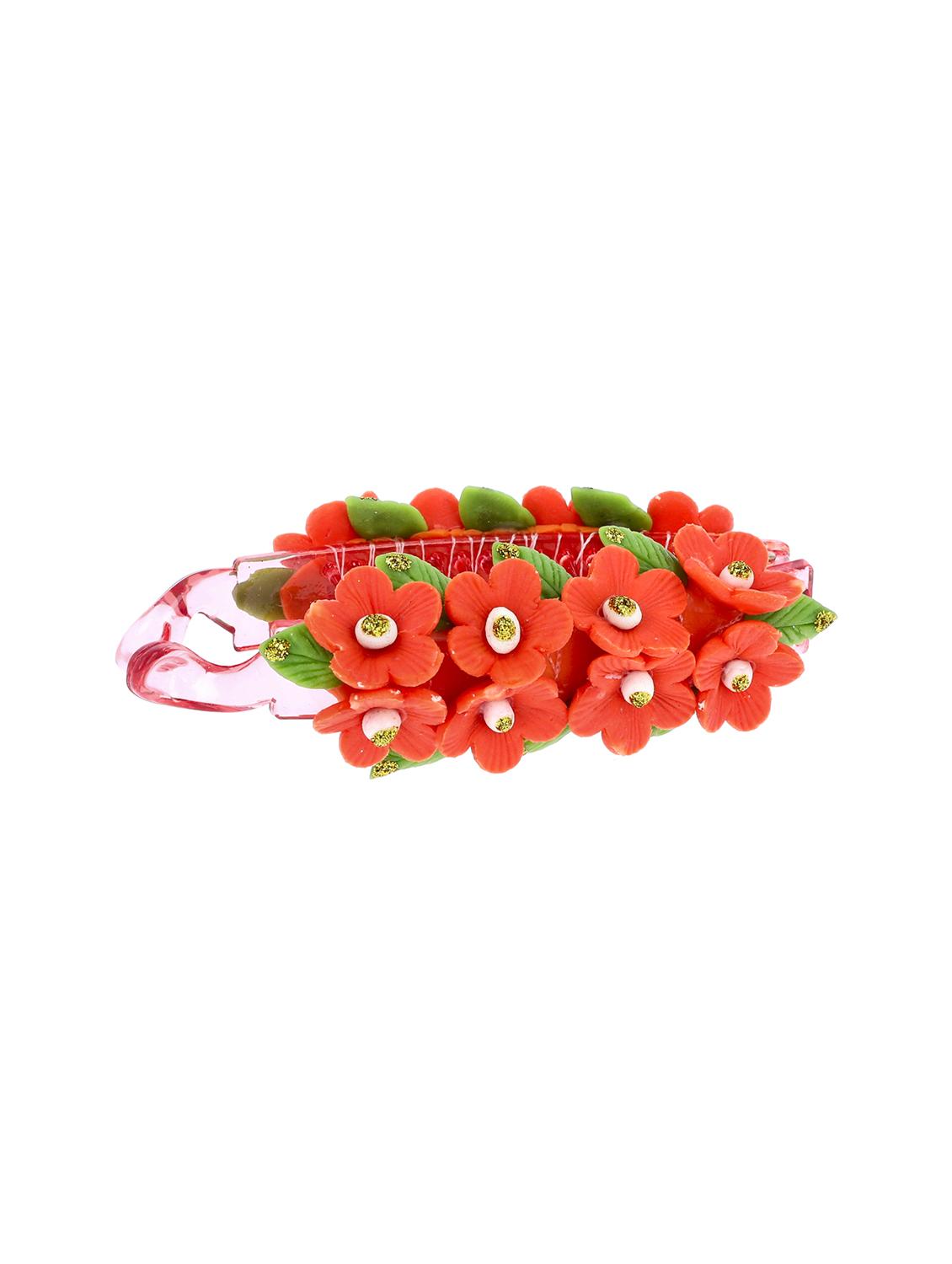 women handmade rose flower banana clip - 21787426 -  Zoom Image - 0