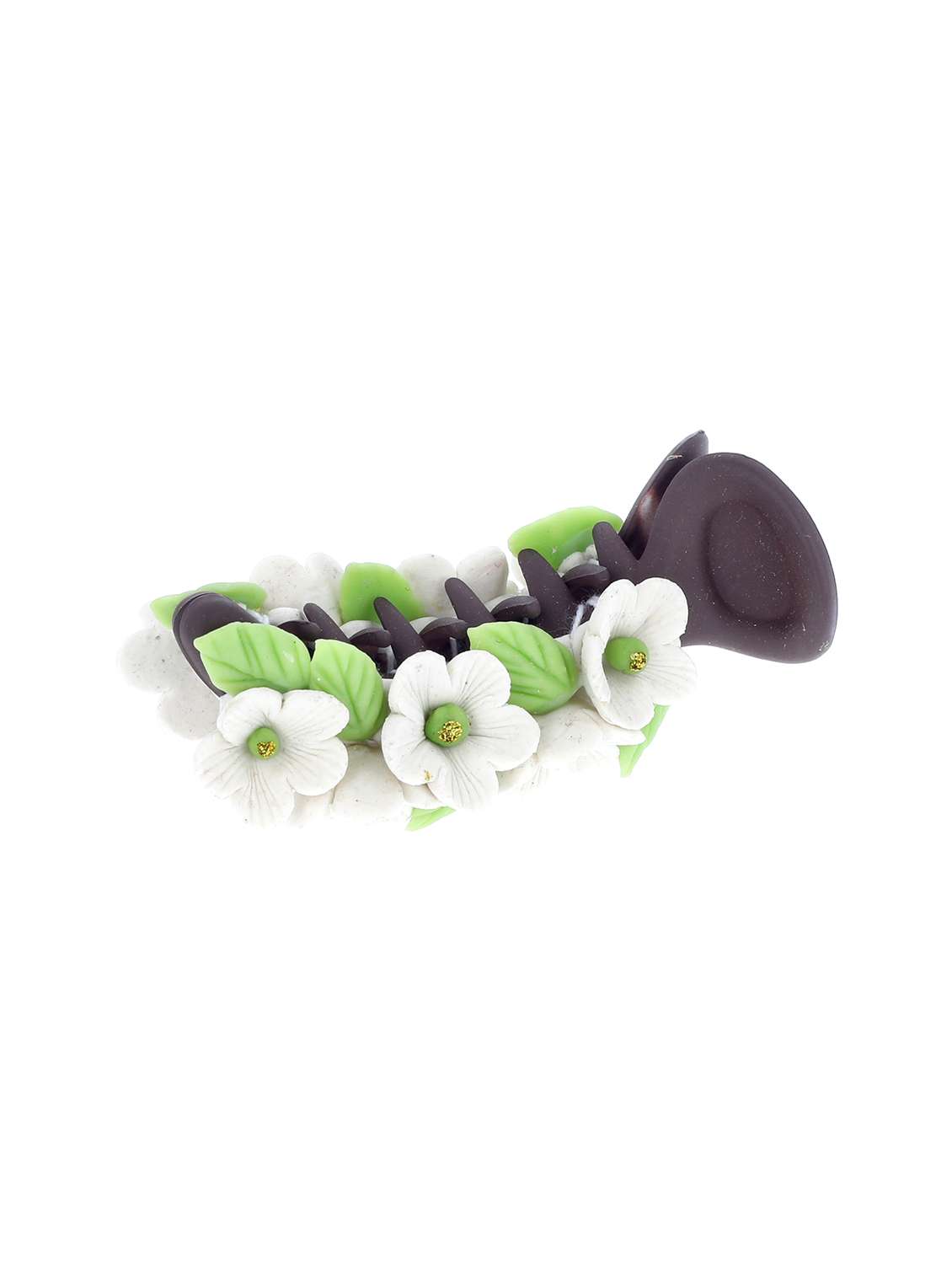 women handmade rose flower banana clip - 21787438 -  Zoom Image - 0
