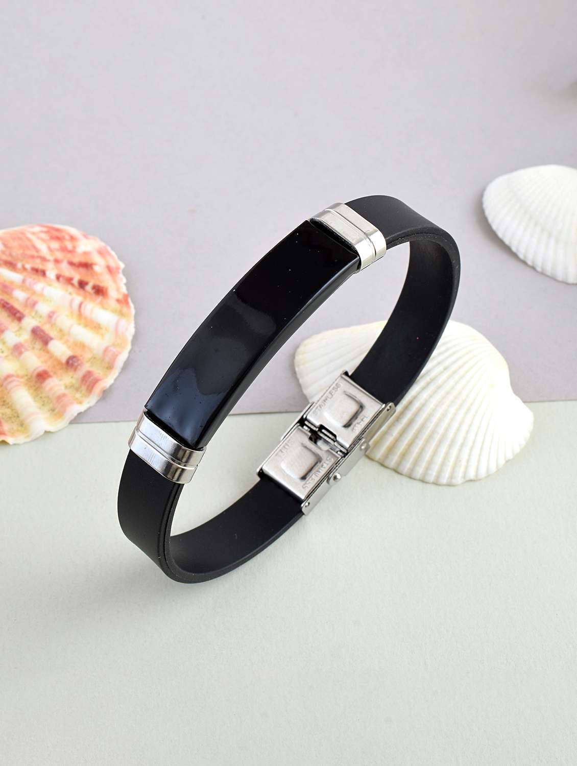 men black brass bracelet